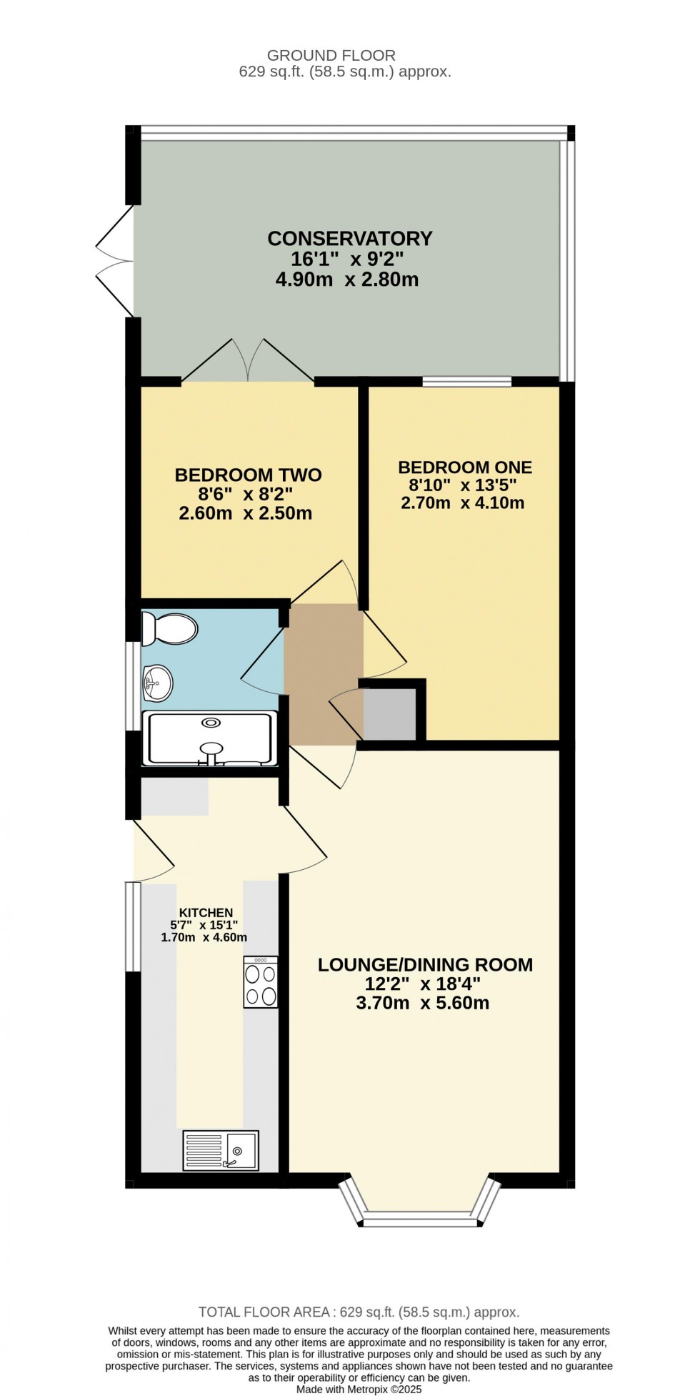Floorplan for Orchard Drive, Ackworth