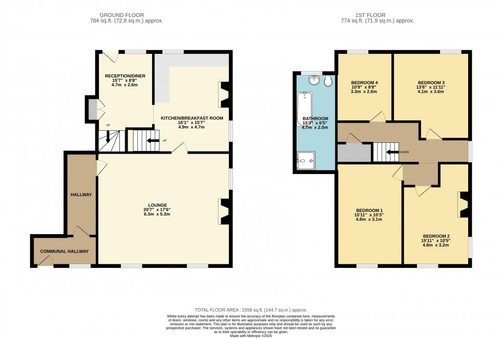 Floorplan for Cottingley Bridge, Bingley