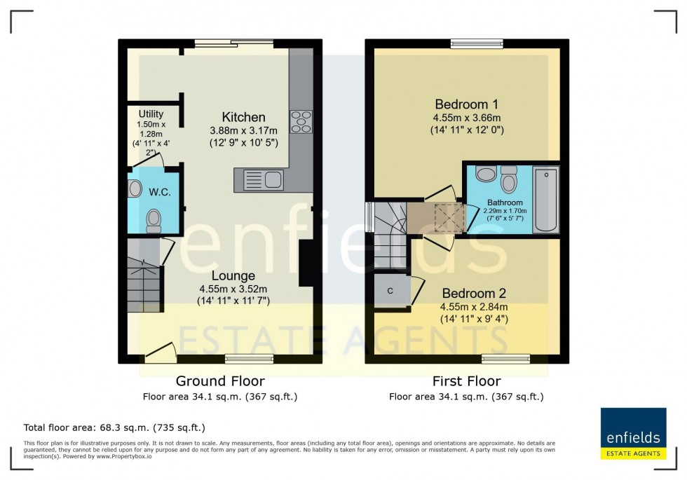 Floorplan for Littlecroft Road, Poole