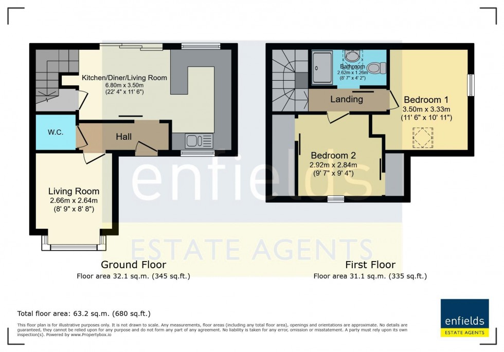 Floorplan for High Howe Lane, Bearwood