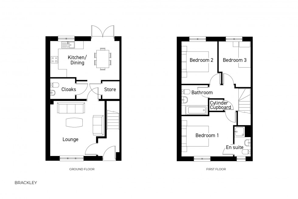 Floorplan for De Lacy Way, Pontefract