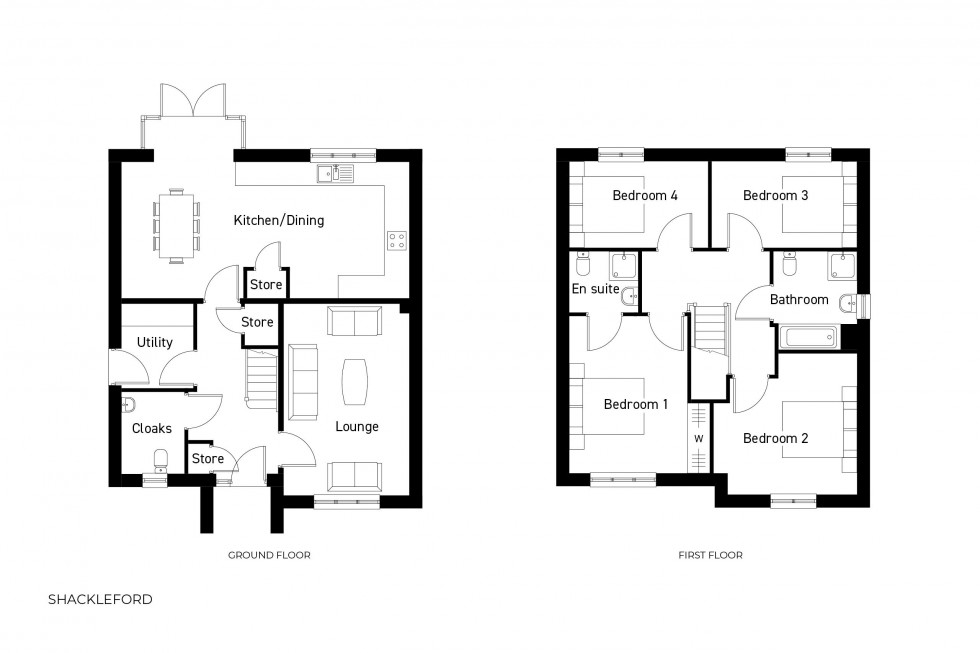 Floorplan for De Lacy Way, Pontefract