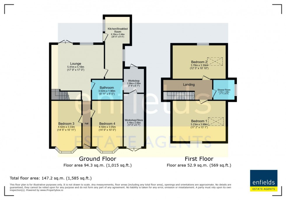 Floorplan for Albert Road, Poole