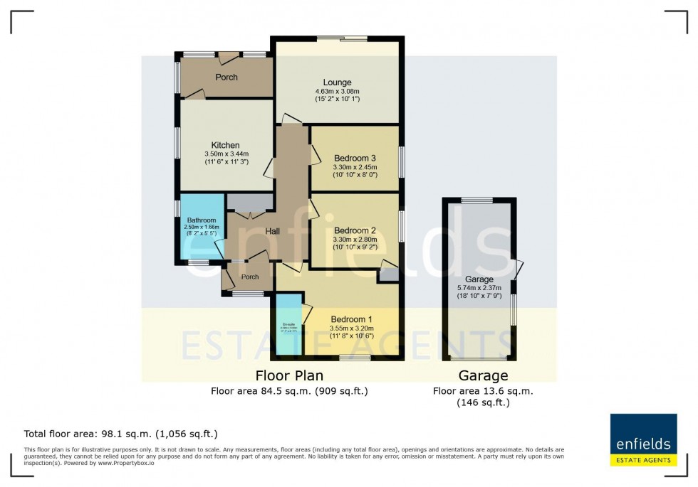 Floorplan for Witchampton Road, Broadstone