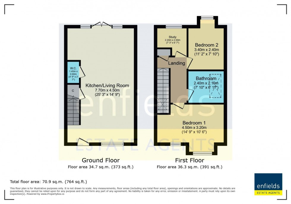 Floorplan for Faith Gardens, Poole