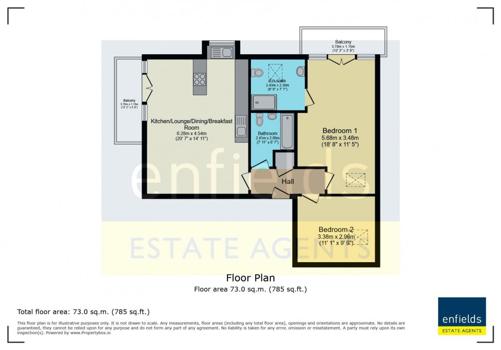Floorplan for 1 Dudsbury Road, Ferndown