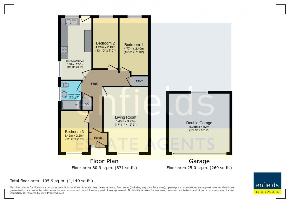 Floorplan for Dillons Gardens, Lytchett Matravers