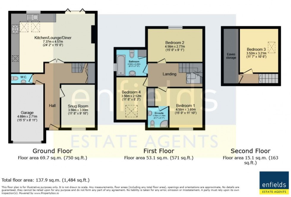 Floorplan for Throopside Avenue, Bournemouth
