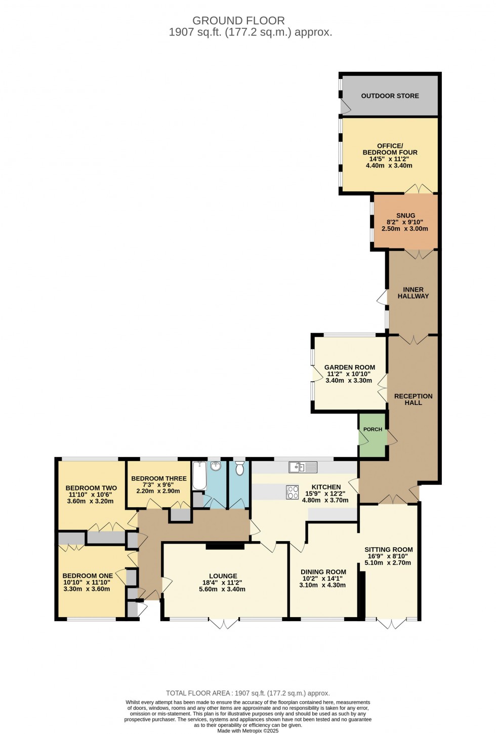 Floorplan for Wentdale, Little Smeaton