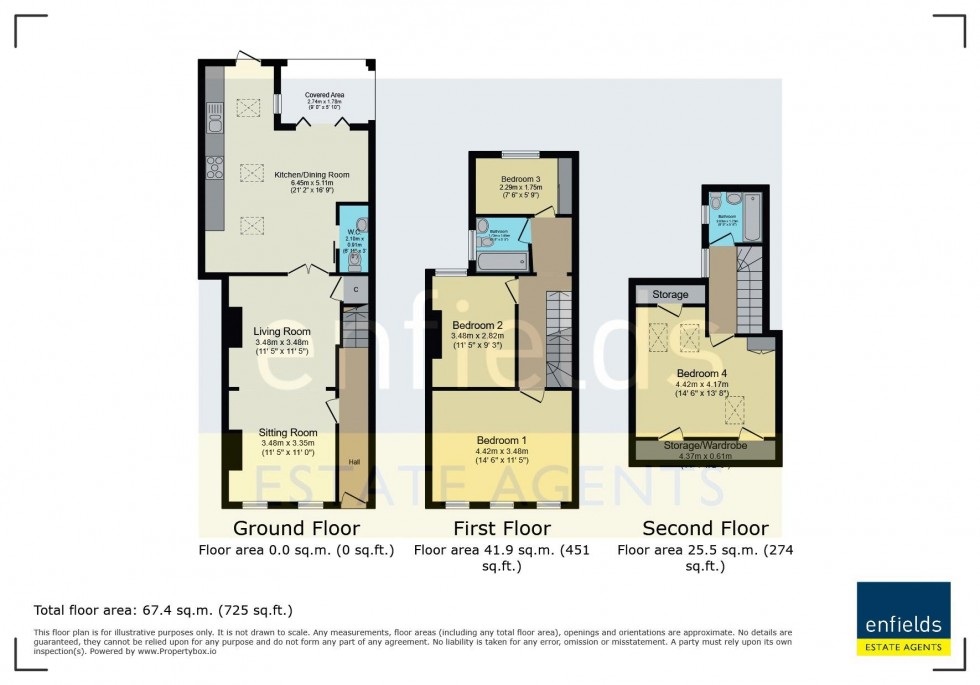 Floorplan for Jolliffe Road, Poole