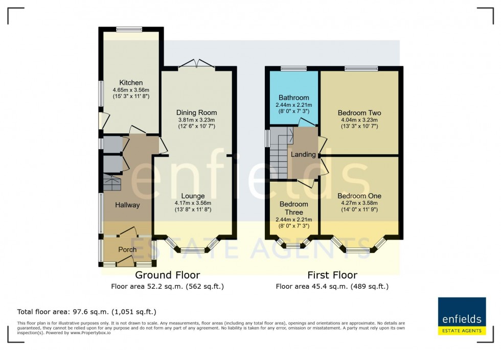 Floorplan for Priory View Road, Moordown