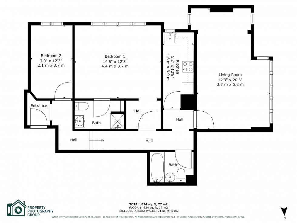 Floorplan for Forest Road, Poole, BH13
