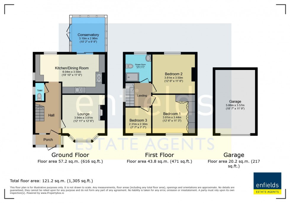 Floorplan for Eastlake Avenue, Parkstone