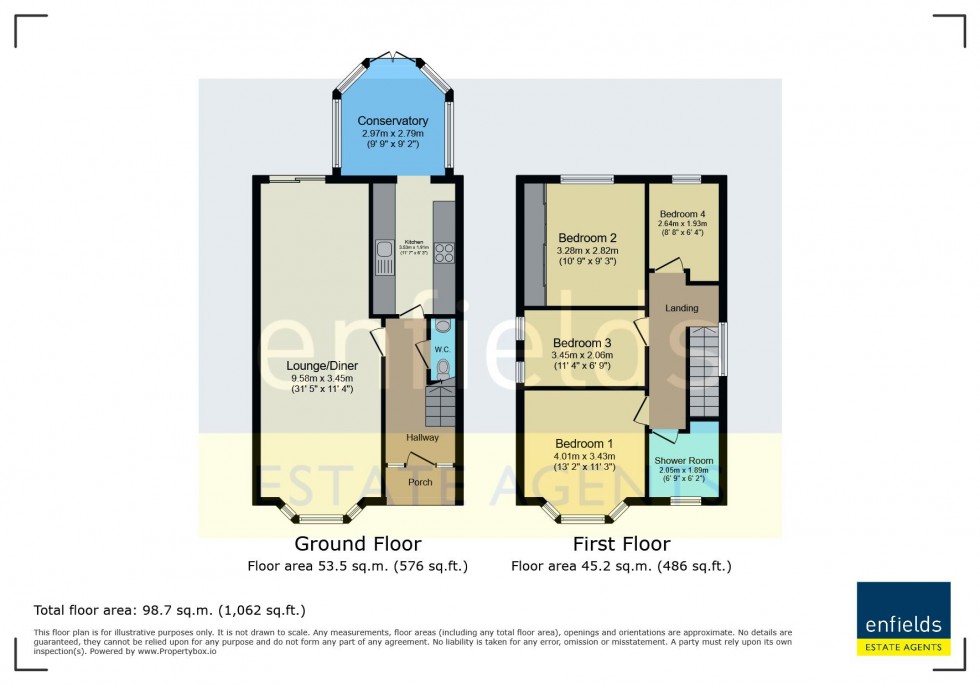 Floorplan for Somerley Road, Bournemouth