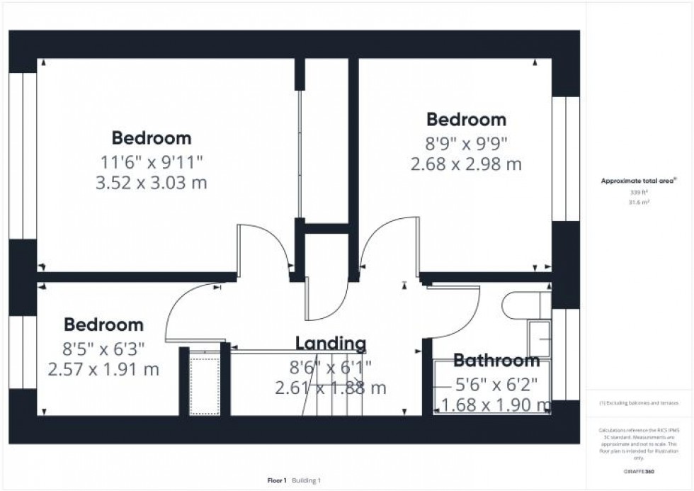 Floorplan for Walnut Drive, Pontefract