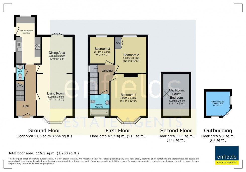 Floorplan for Alcester Road, Poole