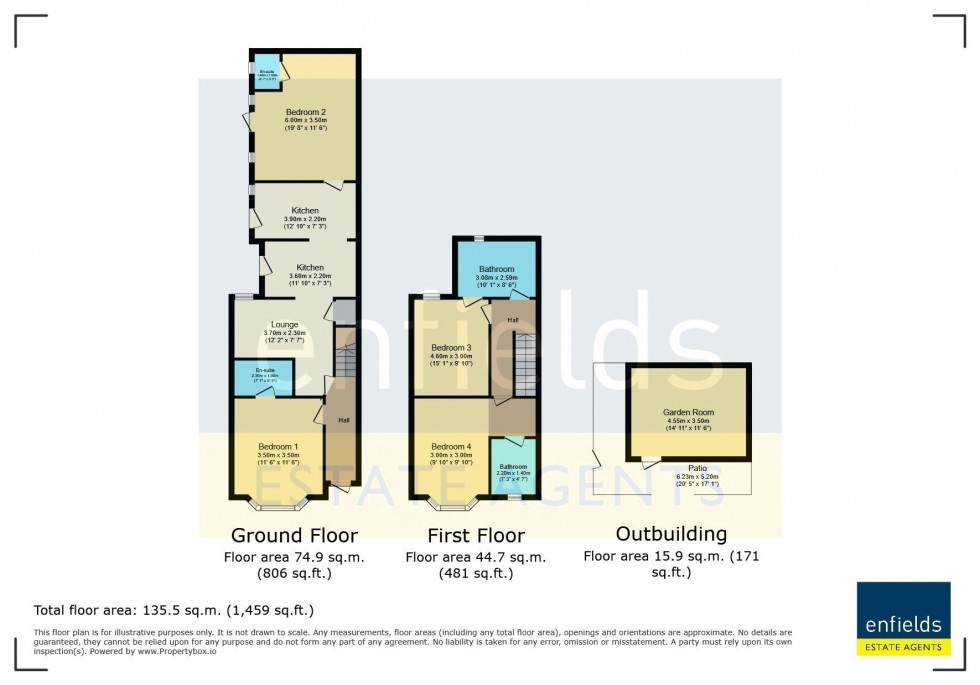 Floorplan for Gwynne Road, Poole