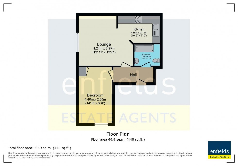 Floorplan for 13 Frances Road, Bournemouth