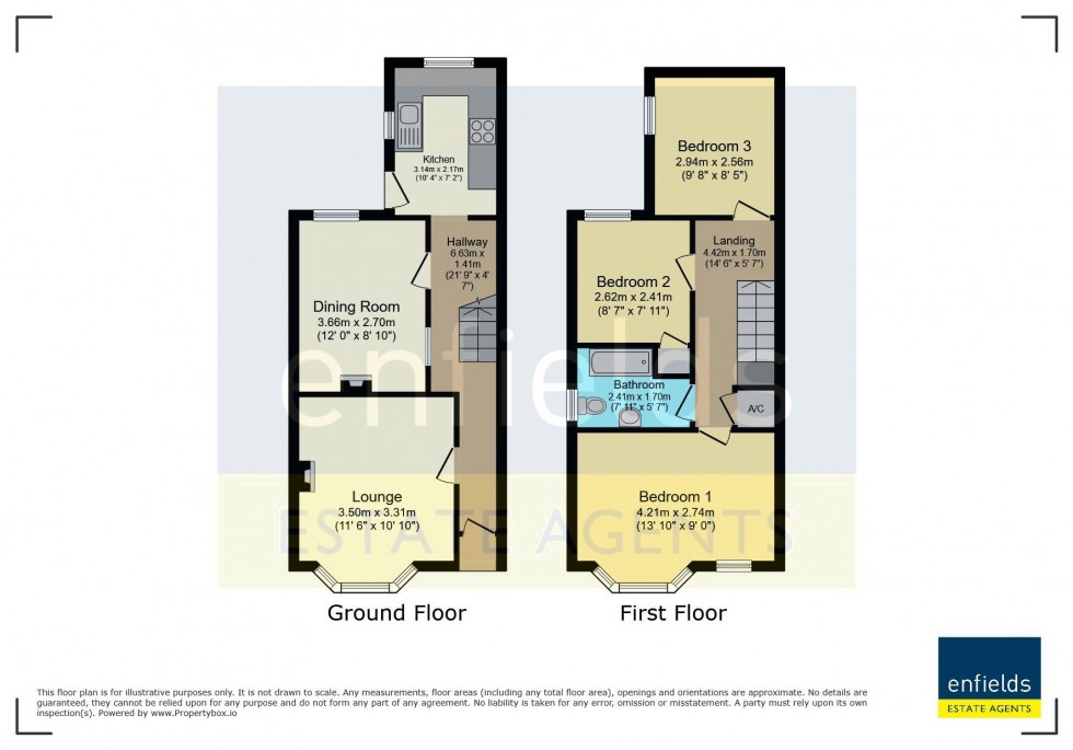 Floorplan for Albert Road, Poole