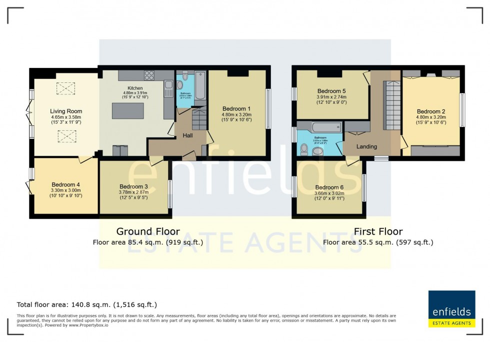 Floorplan for Wallisdown Road, Student House
