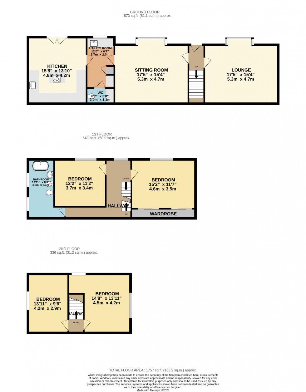 Floorplan for Grange Road, Ilkley