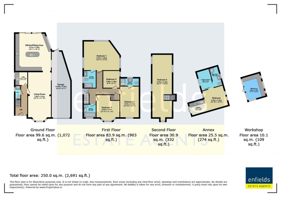 Floorplan for Fernside Road, Poole