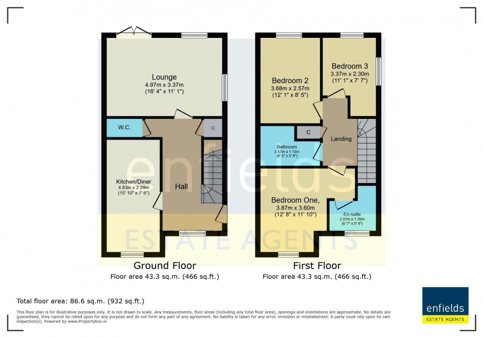 Floorplan for Gilmour Drive, Poole
