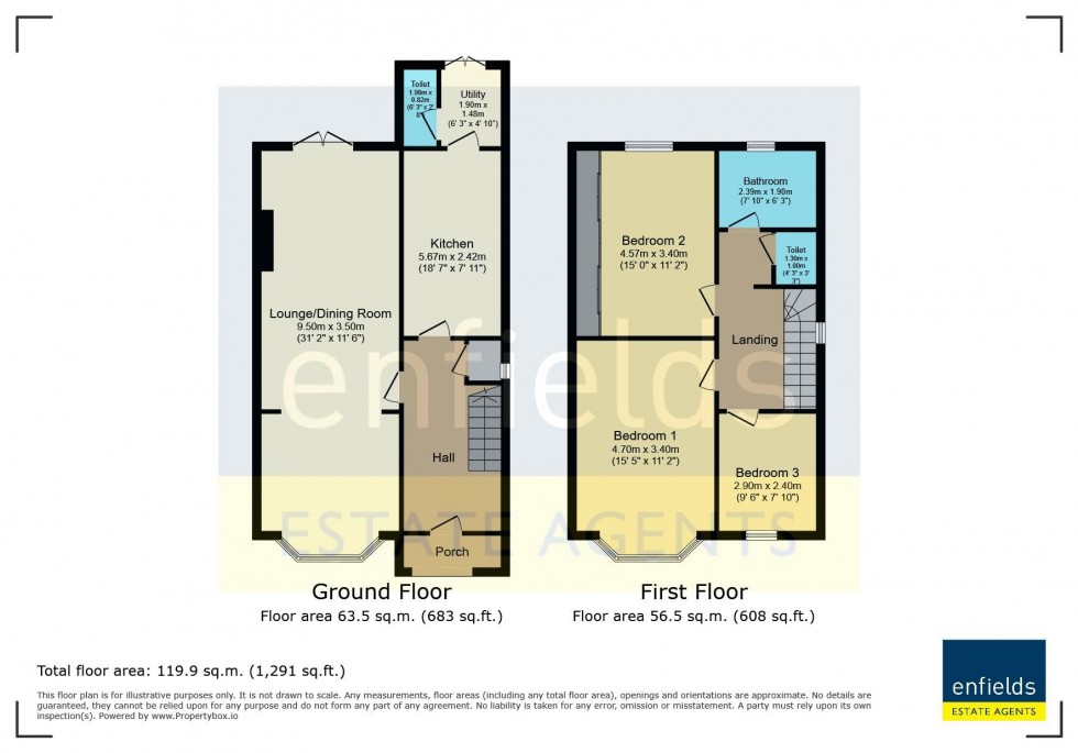 Floorplan for Dorchester Road, Poole