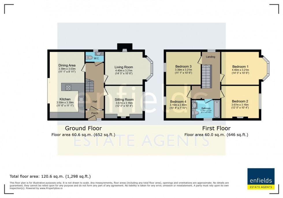 Floorplan for Chatsworth Road, Poole, BH14