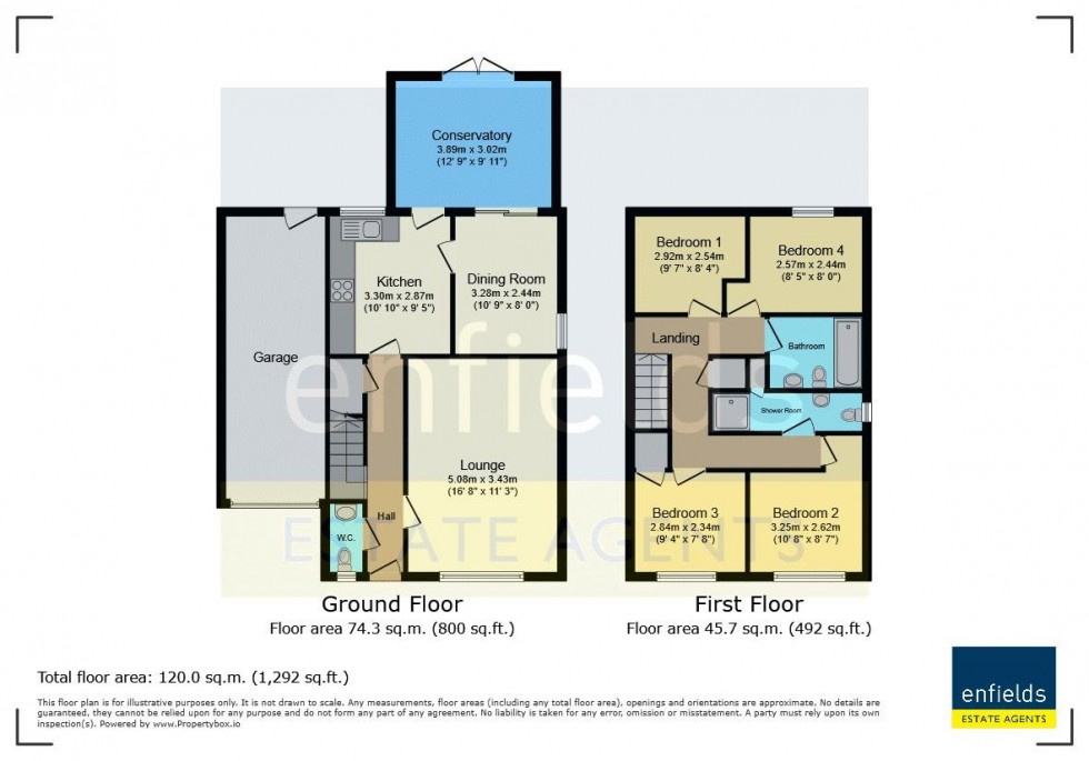 Floorplan for Bishop Close, Poole
