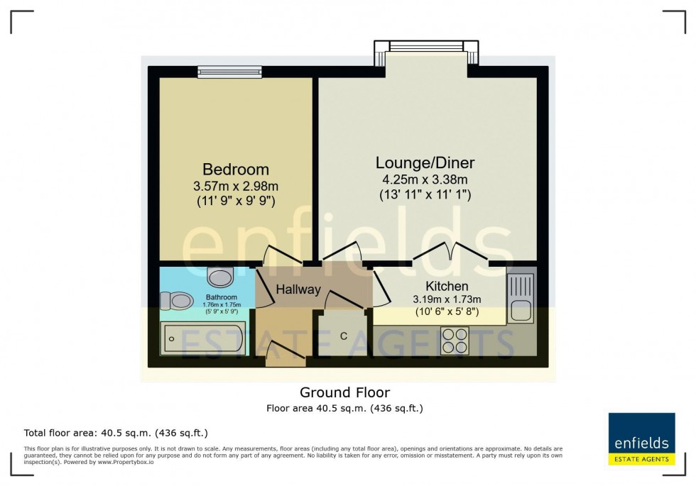 Floorplan for Saffron Way, Bournemouth