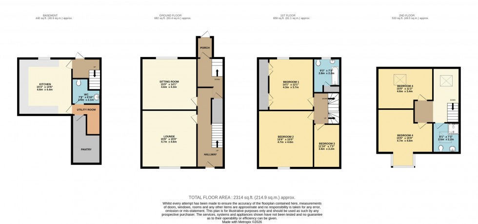 Floorplan for Carr Road, Calverley