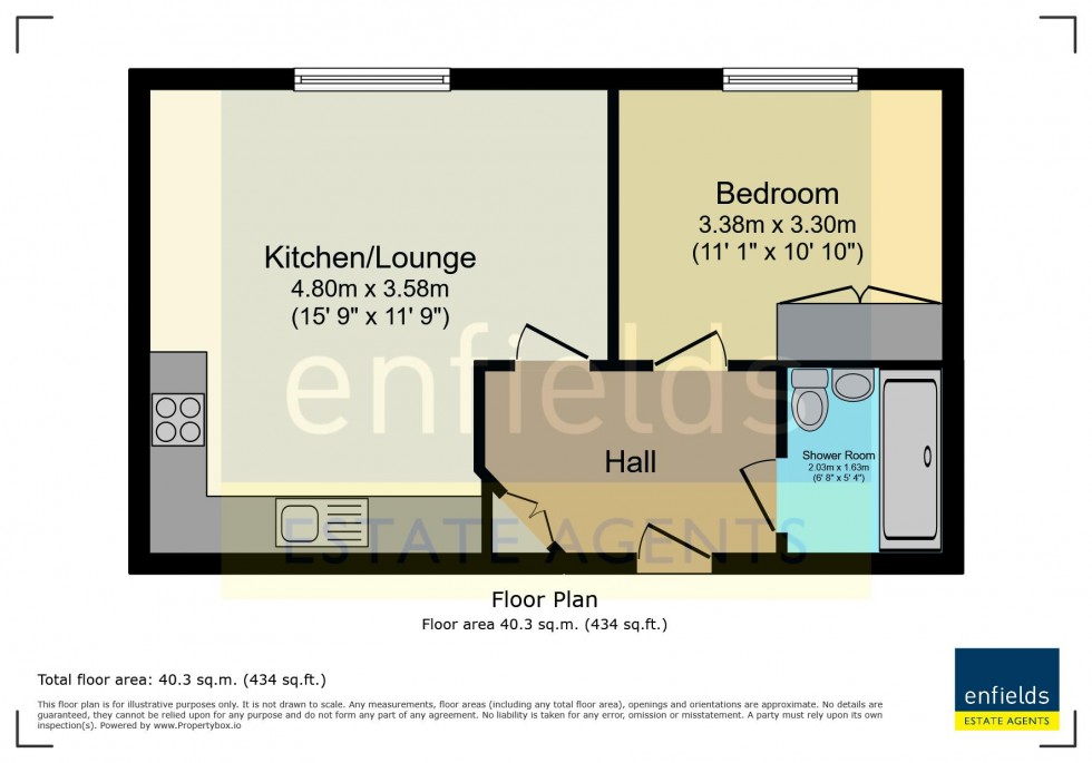 Floorplan for Christchurch Road, Bournemouth