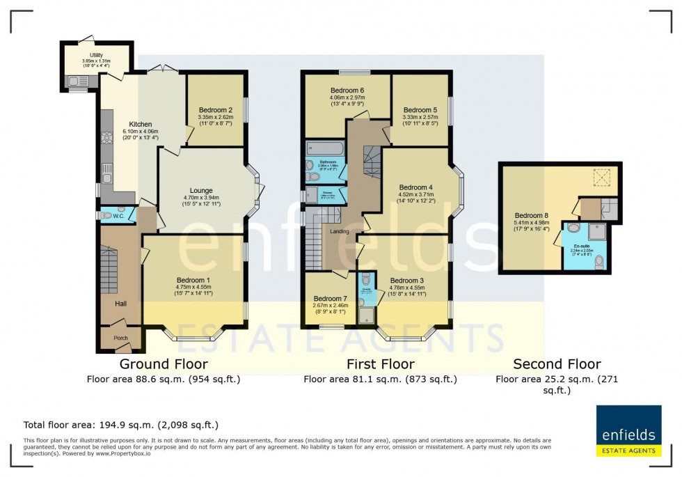 Floorplan for Investment Opportunity In Fernside Road, Bournemouth