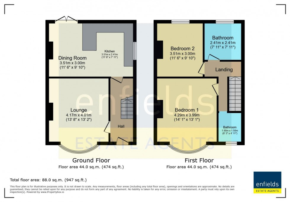 Floorplan for Sandbanks Road, Poole