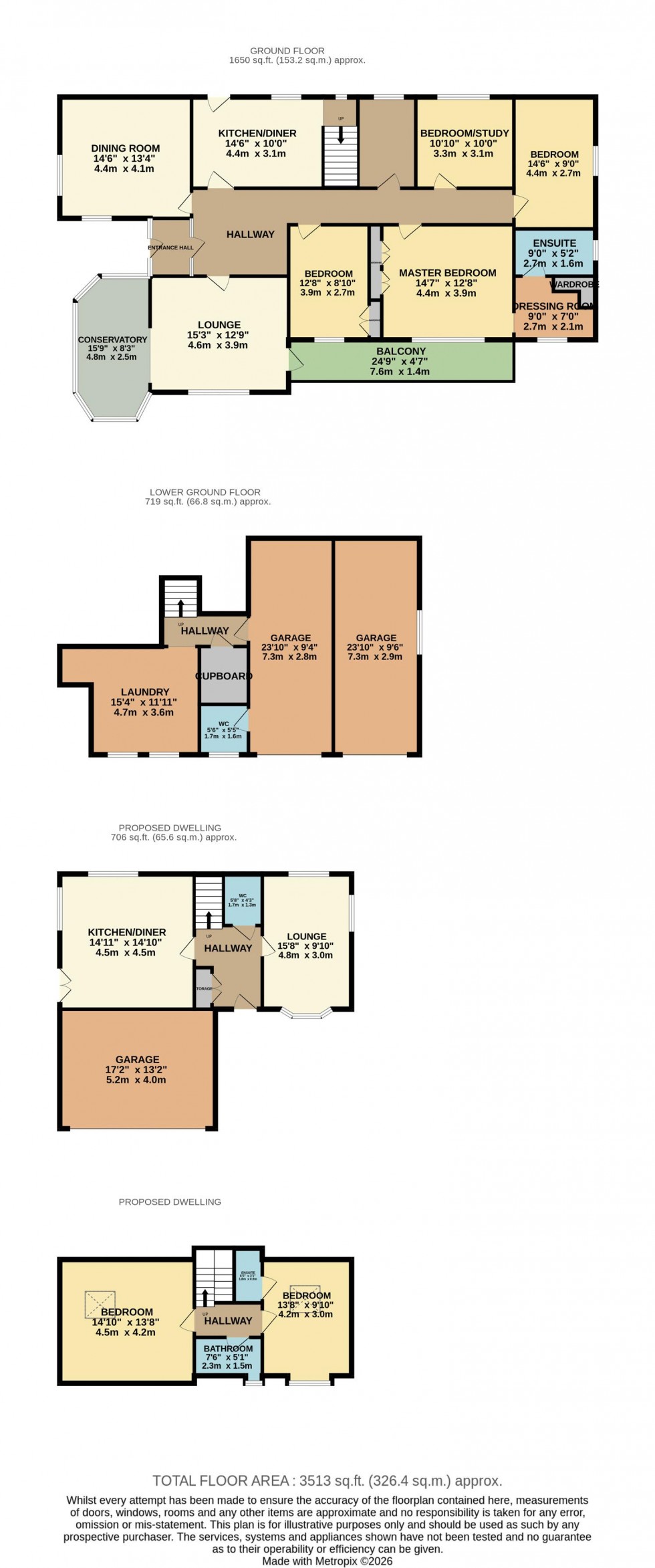 Floorplan for Long Lane, Harden