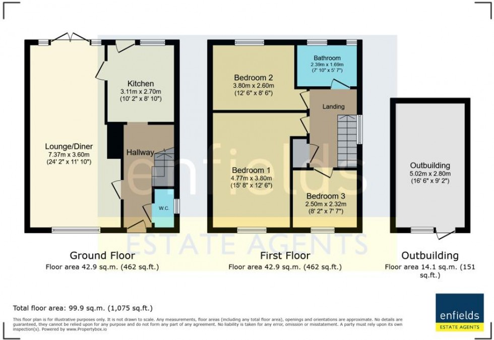 Floorplan for Glenville Road, Bournemouth
