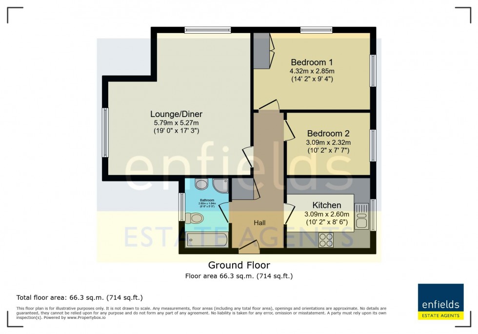 Floorplan for Alder Heights, Poole