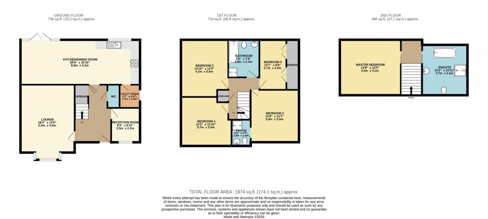 Floorplan for New House Farm Drive, Menston