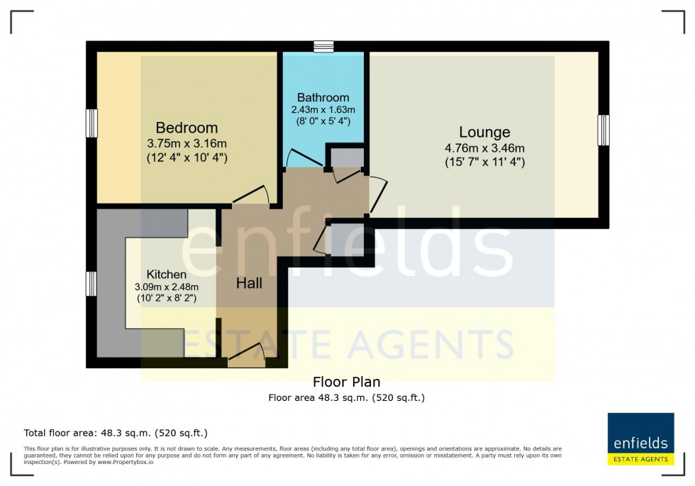 Floorplan for Chideock Close, Poole