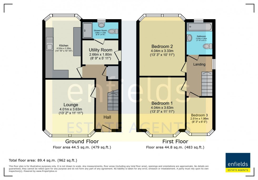 Floorplan for Ensbury Park, Bournemouth