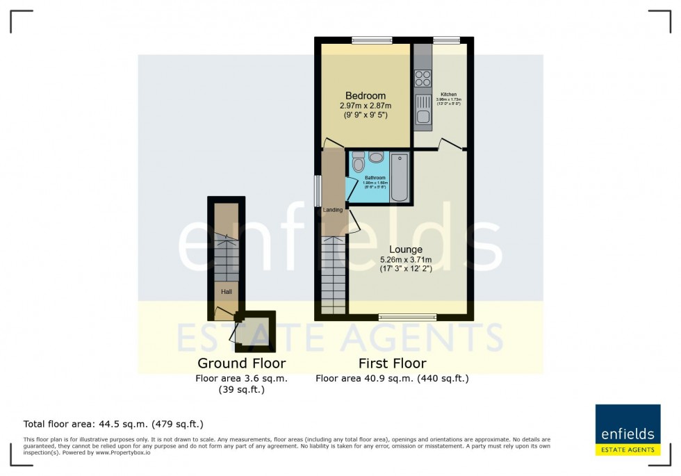 Floorplan for Dibden Close, Throop