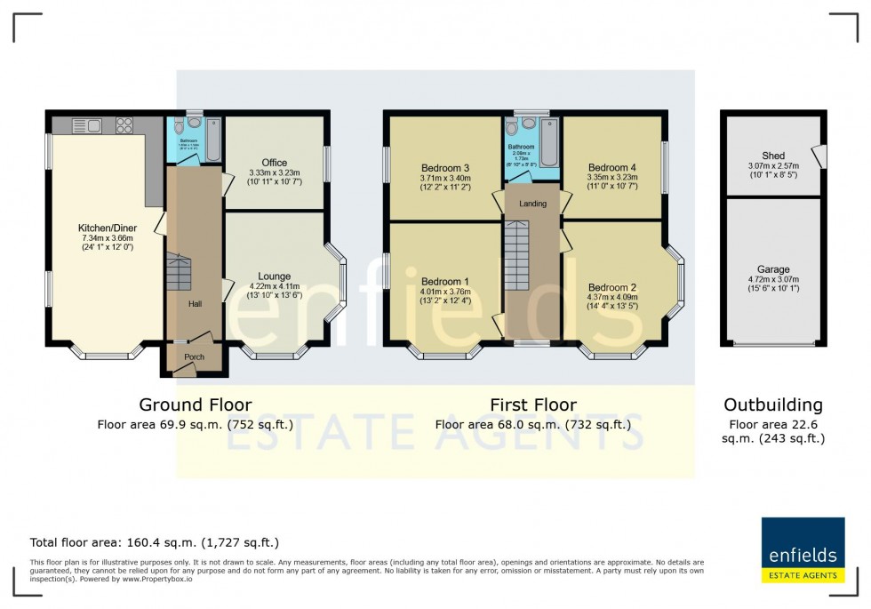 Floorplan for Huge Detached Family Home In Talbot Park, Bournemouth