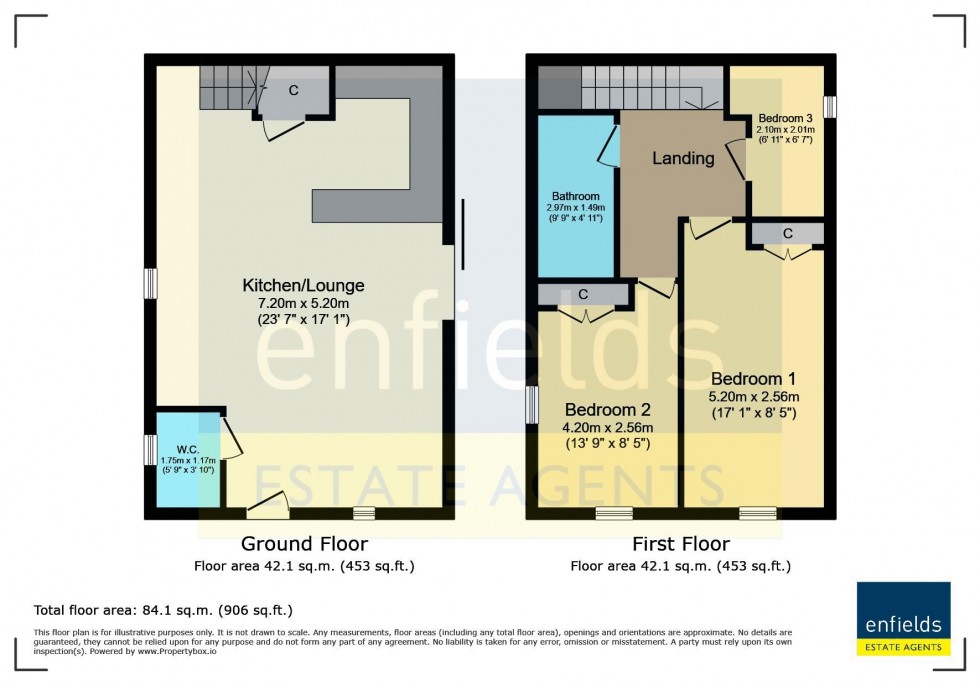 Floorplan for Langdon Road, BH14, Poole