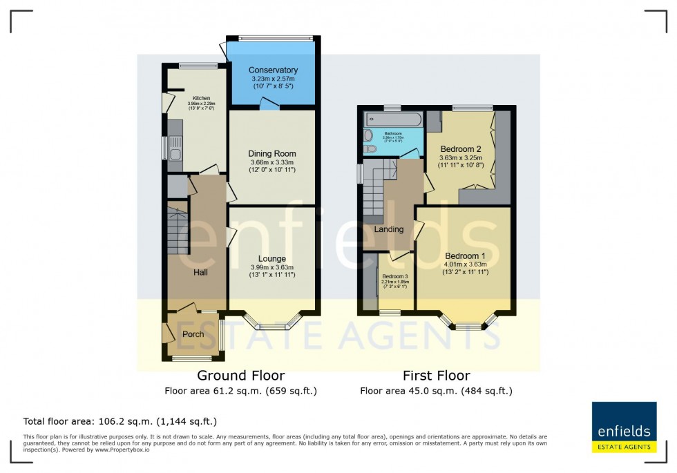 Floorplan for Highfield Road, Bournemouth