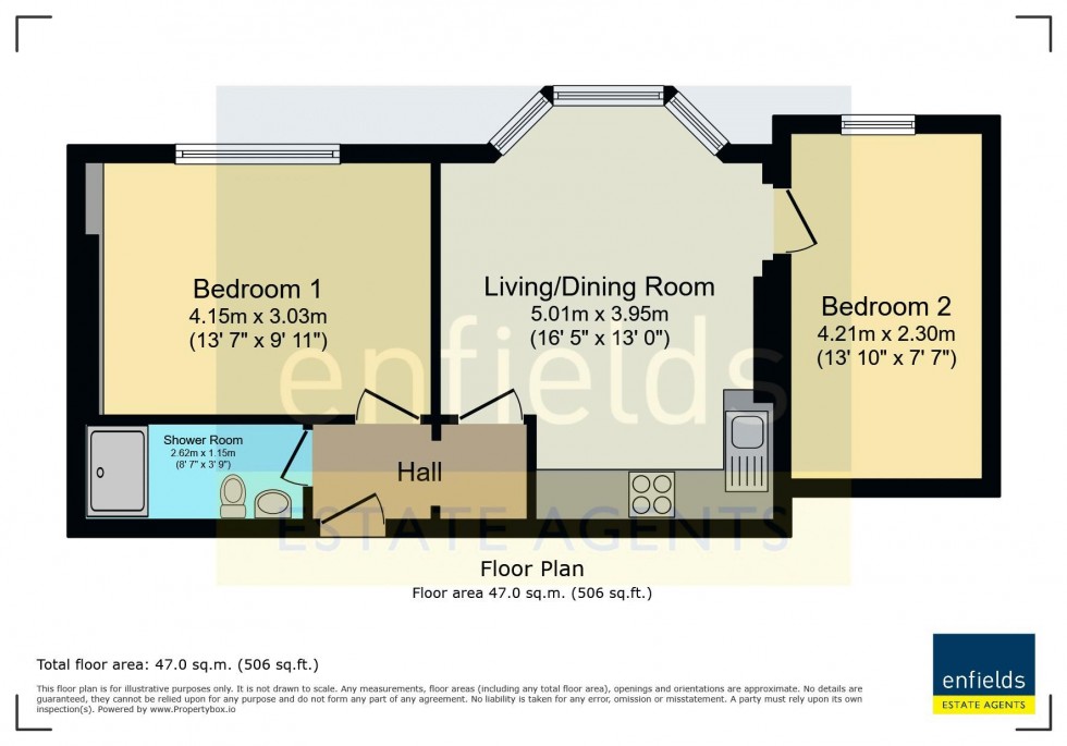 Floorplan for Campbell Road, Bournemouth
