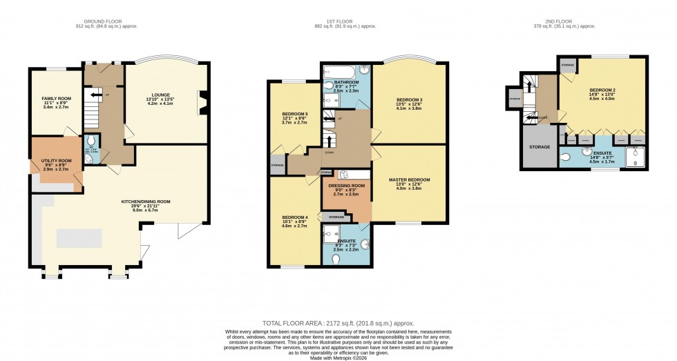 Floorplan for Windermere Avenue, Menston