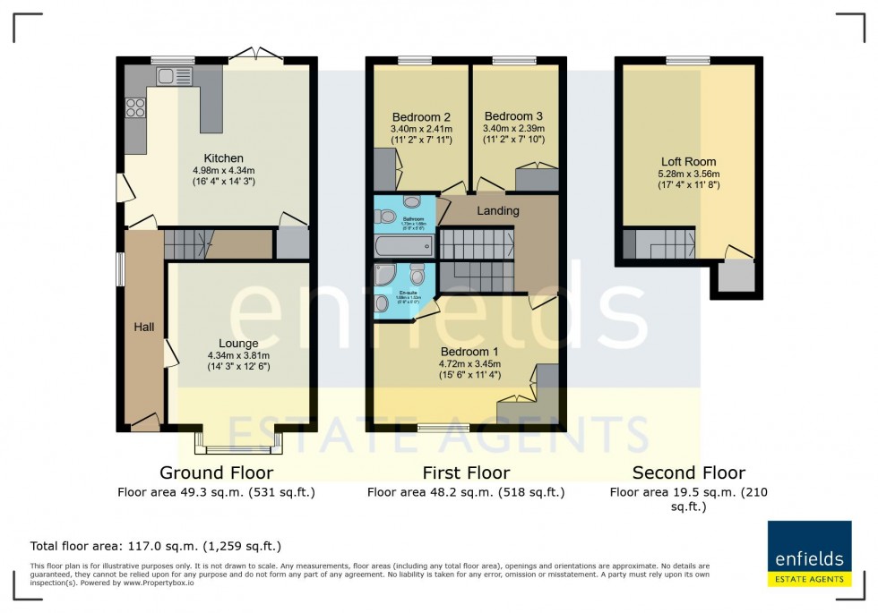 Floorplan for Cardigan Road, Bournemouth