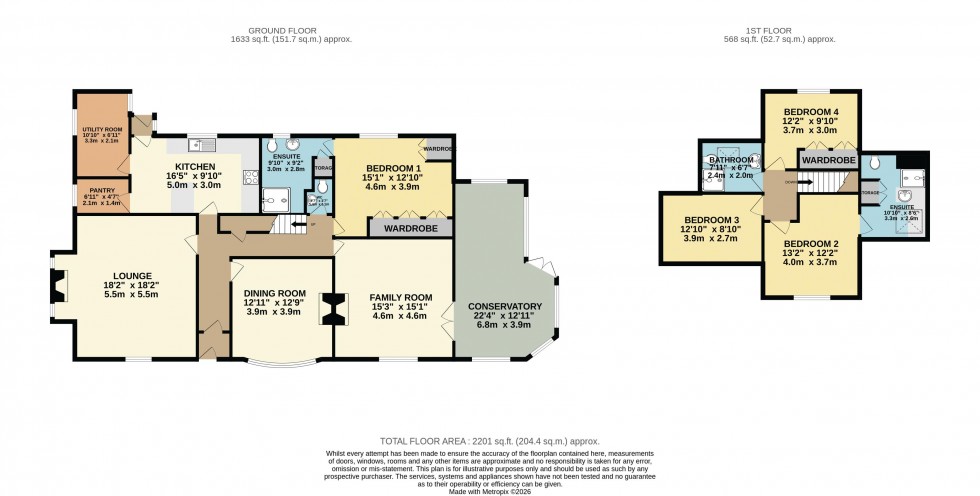 Floorplan for Windermere Avenue, Menston