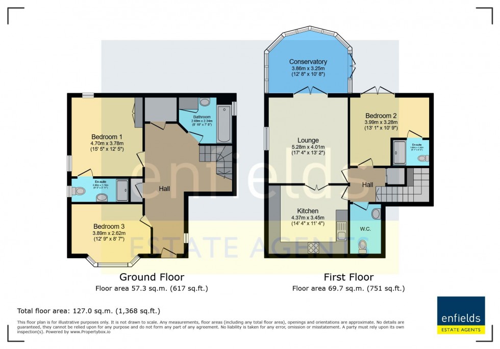Floorplan for Badgers Walk, Bournemouth